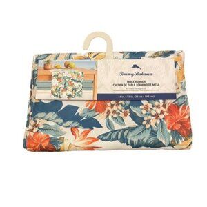 Tommy Bahama Table Runner Hibiscus Floral Tropical *3H